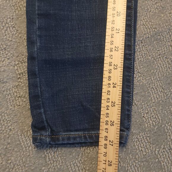 Levi’s 721 High Rise Skinny Jeans Womens 28x28 (Fits 28x27) Blue Stretch Denim - Picture 7 of 12